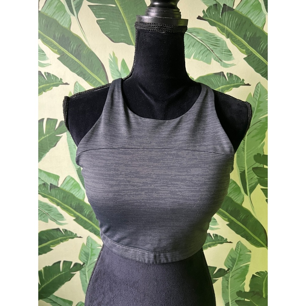 Outdoor Voices TechSweat Crop Top Women Medium Black